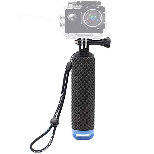 Homeet Schwimmer Handgriff Schwimmender Hand Grip Unterwasser Handstick Monopod Pole Selfie Stick Ergonomisch für Action Kameras【BLAU】